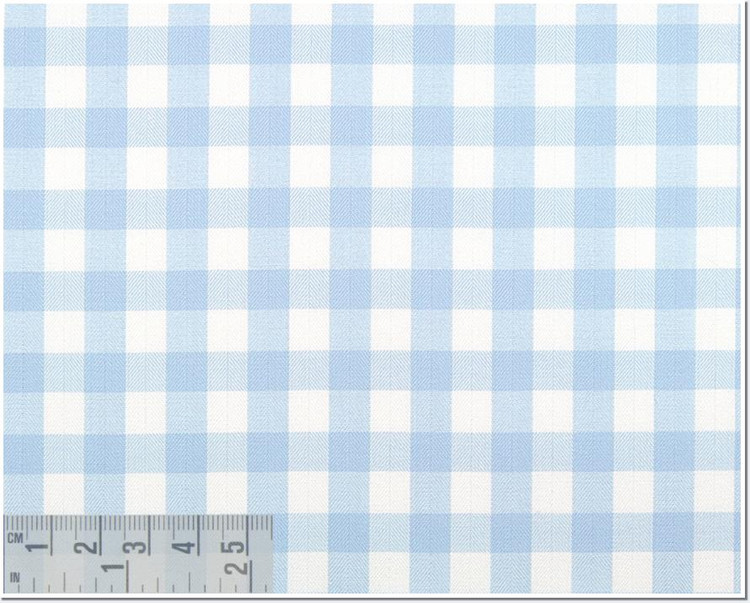 Twill Check 100's 2-Ply Custom Dress Shirt in Light Blue (1893) by Emanuel Berg