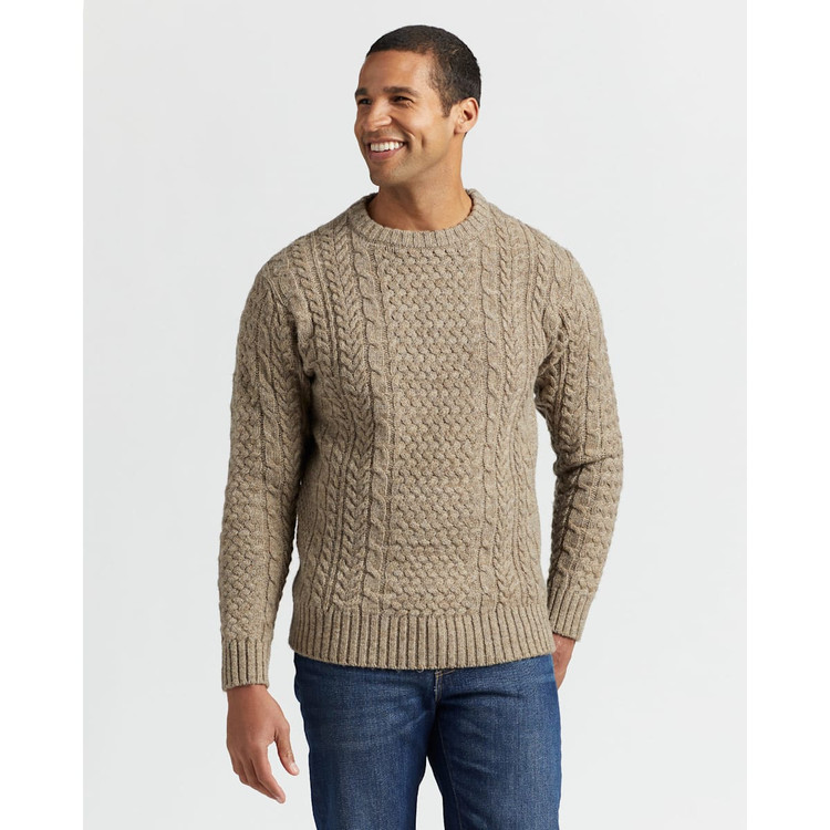 Shetland Fisherman's Sweater in Coyote by Pendleton - Hansen's 