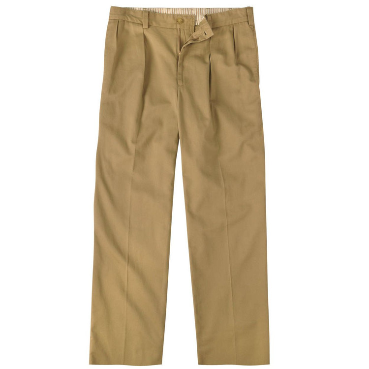 Vintage Twill Pant - Model M1 Relaxed Fit Plain Front in British Khaki by  Bills Khakis - Hansen's Clothing