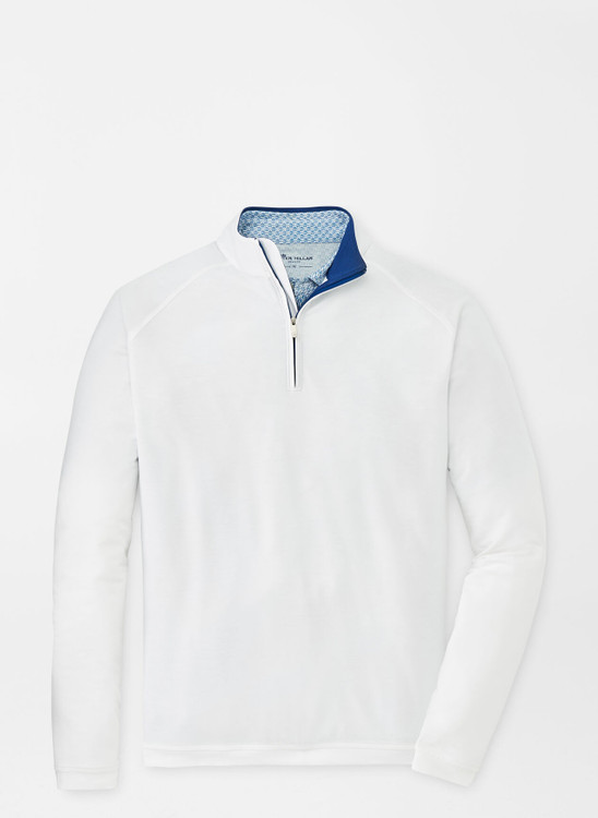 drirelease® Natural Touch Quarter-Zip in White by Peter Millar