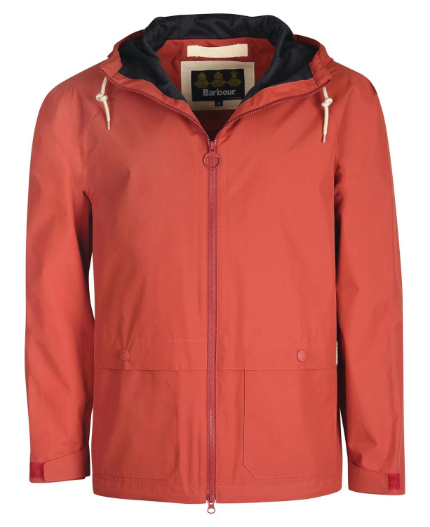 Begral Showerproof Jacket in Orange by Barbour