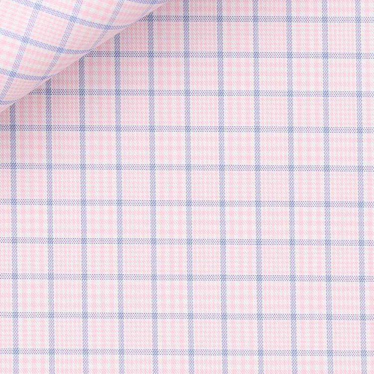 Purple Prince of Wales Check 100s 2-Ply Royal Twill Custom Dress