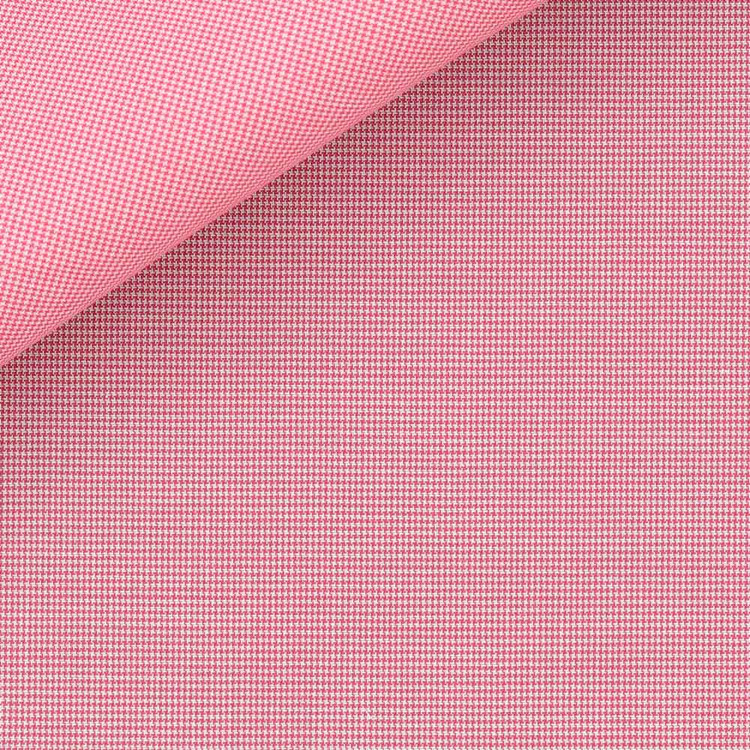 Red Pin Check 100s 2-Ply Zephir 4489 Custom Dress Shirt by Hansen 1902