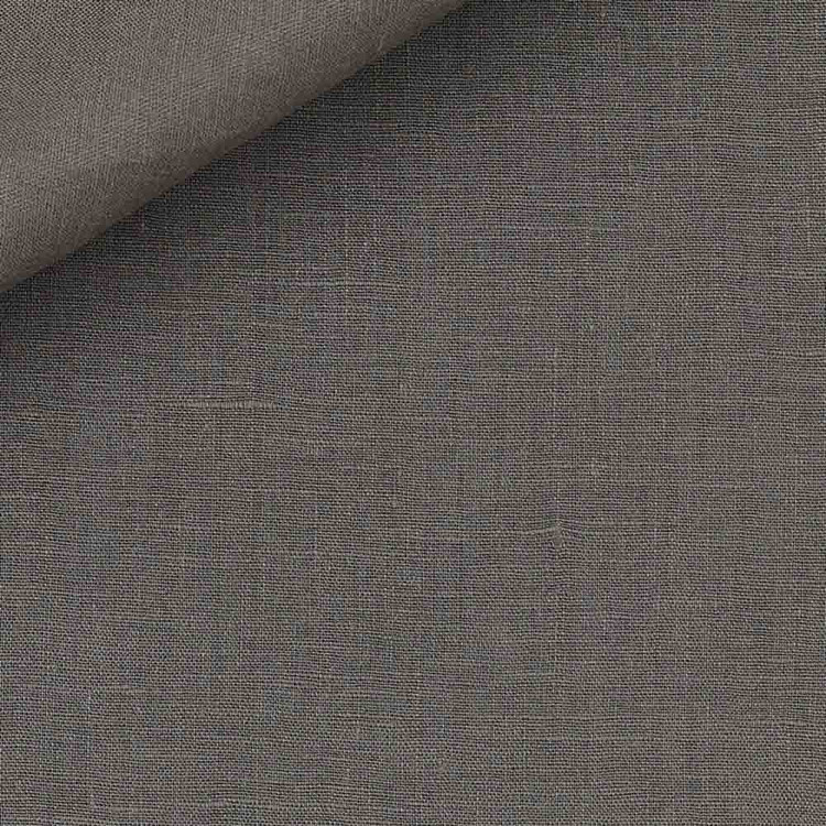 Dark Olive Plain Weave 31s Single Ply Golden Linen Custom Dress Shirt by Hansen 1902