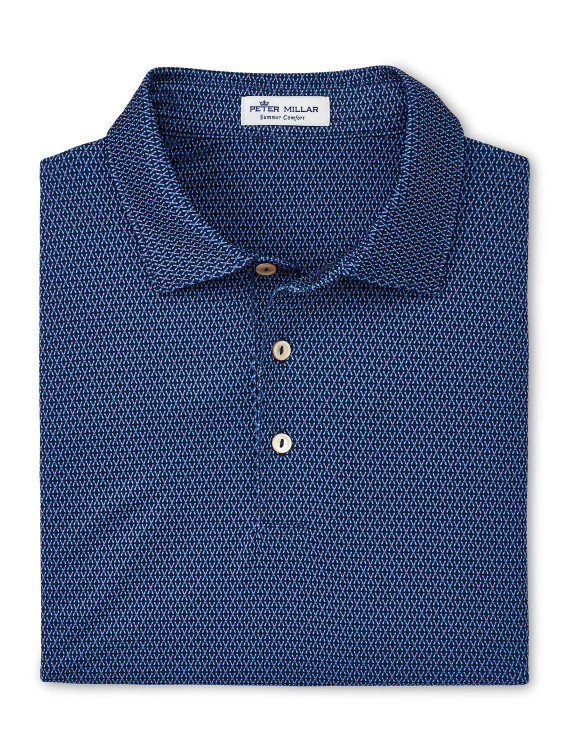 Rise & Glide Performance Jersey Polo in Navy by Peter Millar