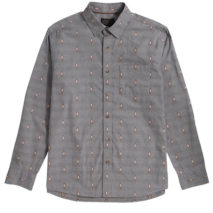 Carson Shirt in Tan Dobby by Pendleton - Hansen's Clothing