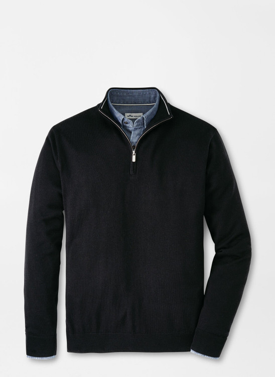 Autumn Crest Quarter-Zip in Balsam by Peter Millar - Hansen's Clothing