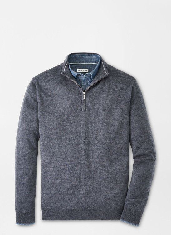 Autumn Crest Quarter-Zip in Balsam by Peter Millar - Hansen's Clothing