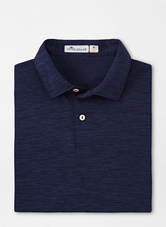 Featherweight Mélange Performance Polo in Navy by Peter Millar