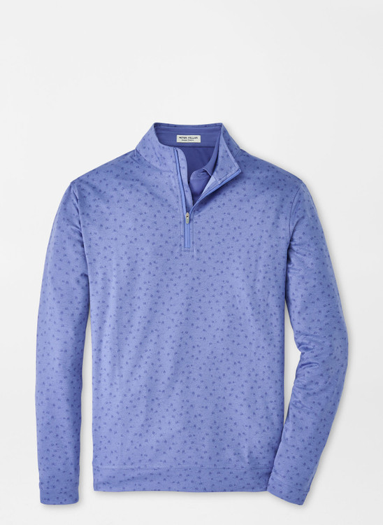 Perth Carts Performance Quarter-Zip in Port Blue by Peter Millar