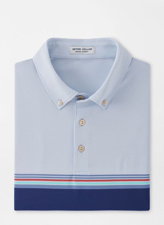 Campbell Performance Jersey Polo in Shaved Ice by Peter Millar