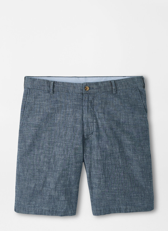 Chambray Short in Indigo by Peter Millar