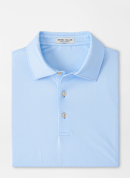 Peter Millar Drum Performance Jersey Polo - Starboard Blue