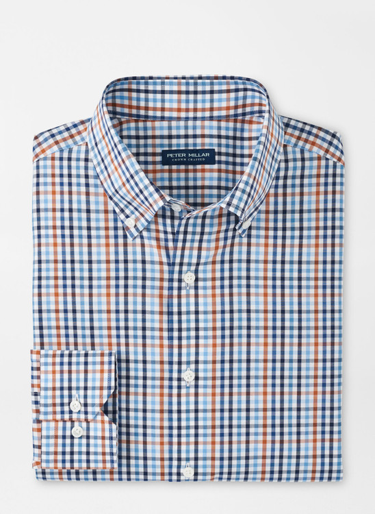 Lenox Cotton Sport Shirt in Navy by Peter Millar