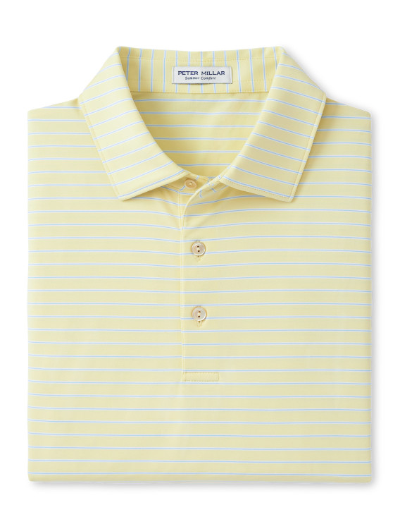 Drum Performance Jersey Polo in Daylight by Peter Millar