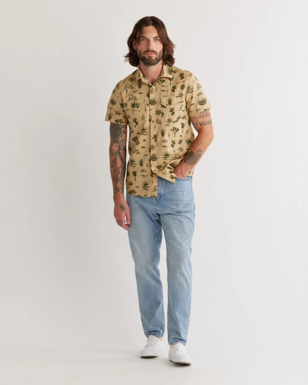 Short-Sleeve Laramie Shirt in Tan Yuca Valley by Pendleton