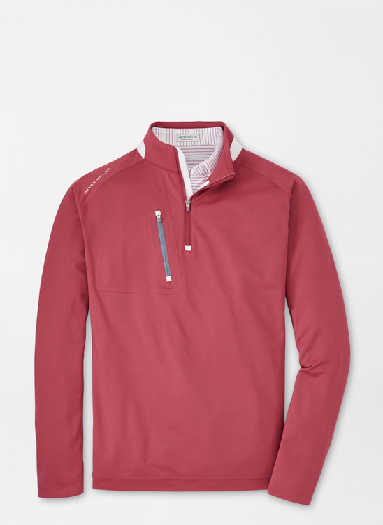 Verge Performance Quarter-Zip in Cape Red by Peter Millar