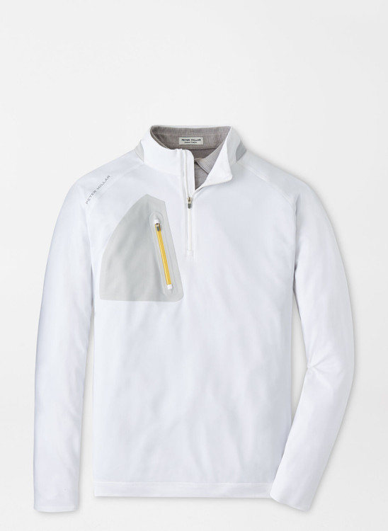 Verge Performance Quarter-Zip in Cape White by Peter Millar