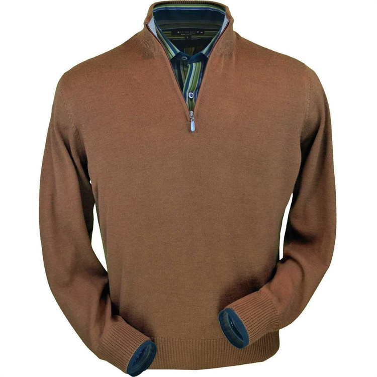 Royal Alpaca V-Neck Sweater in Vicuna by Peru Unlimited - Hansen's