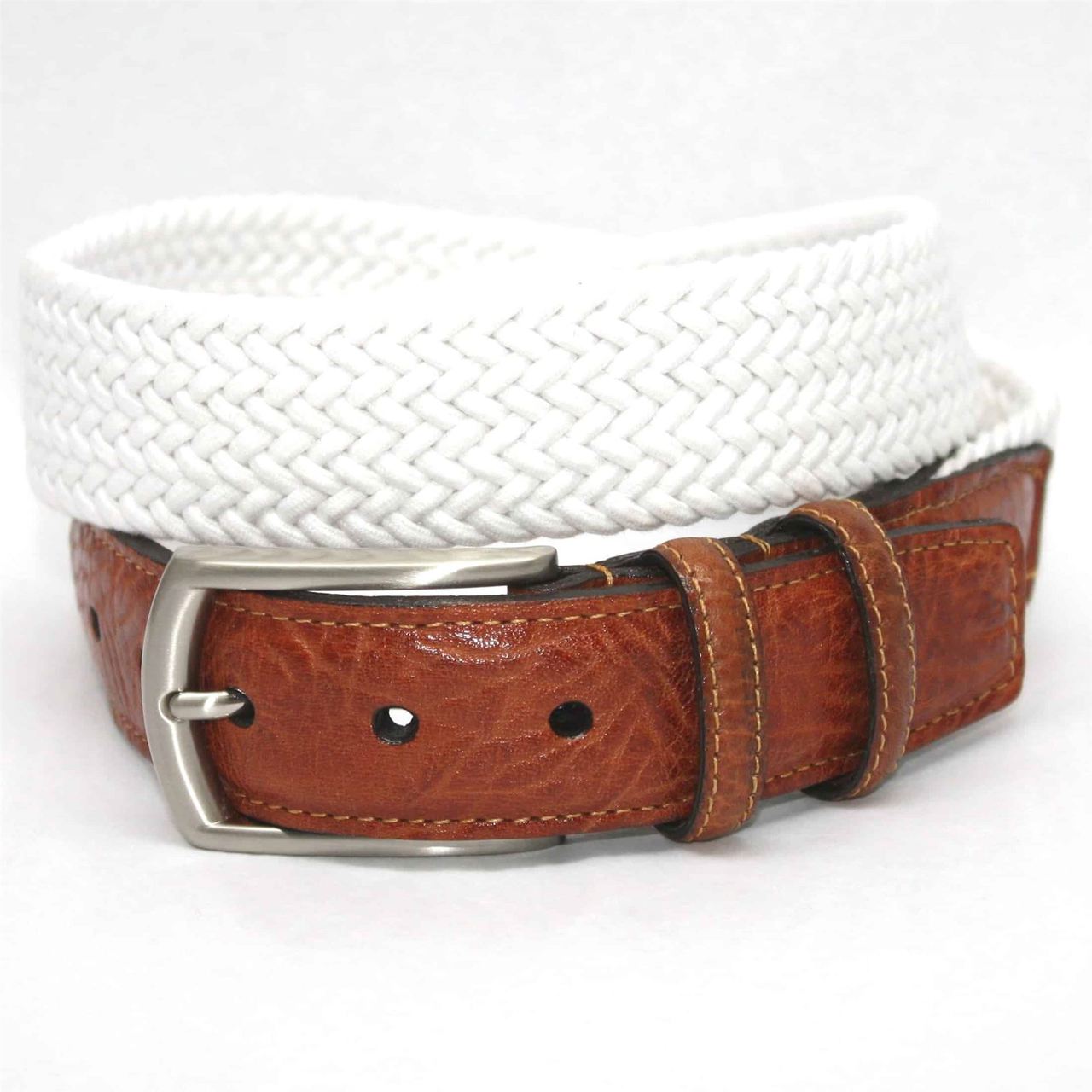 Italian Woven Cotton Elastic Belt