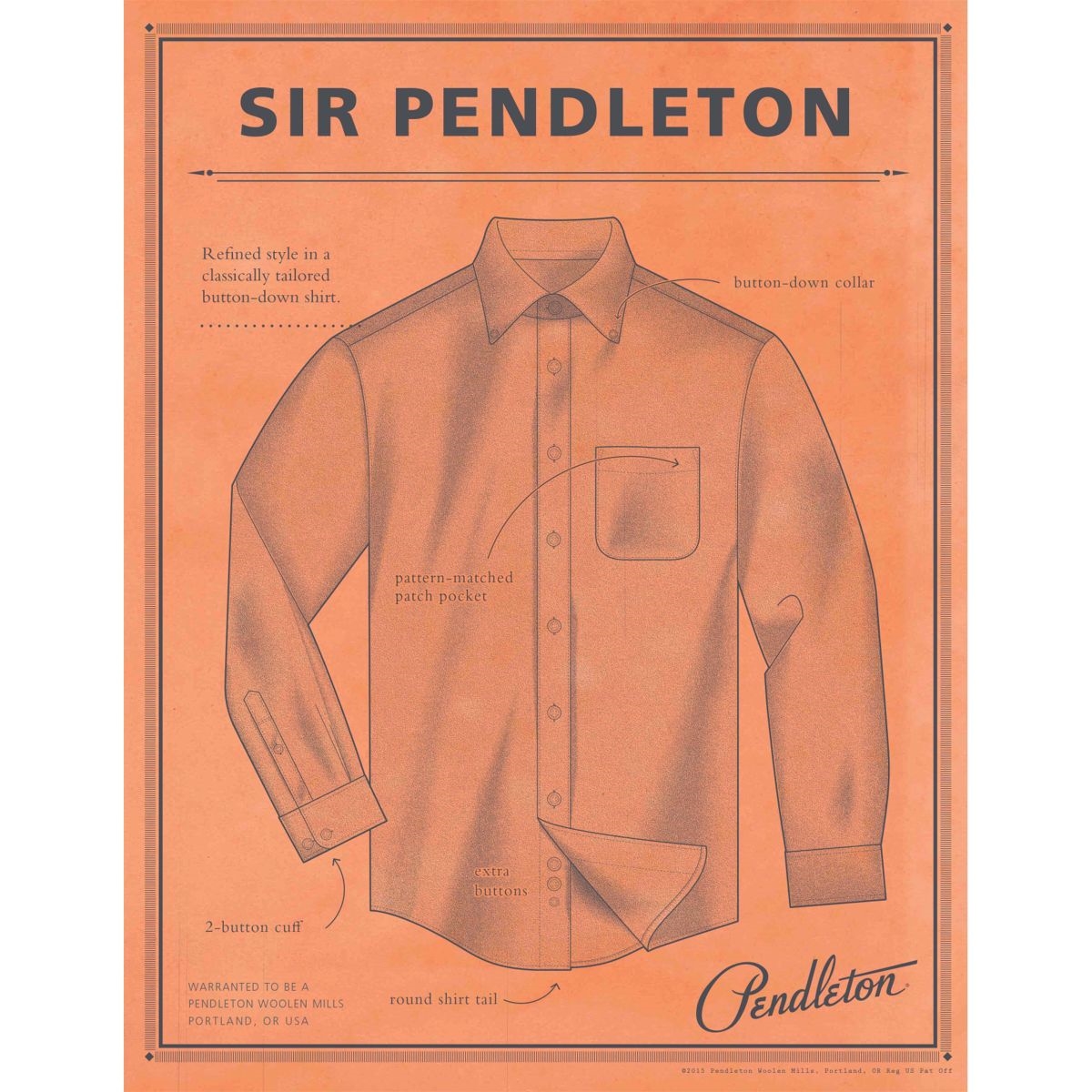 Black Watch Tartan Sir Pendleton Wool Shirt by Pendleton