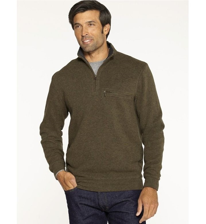 Manzanita 1/4 Zip Pullover in Peat Mix by Pendleton - Hansen's