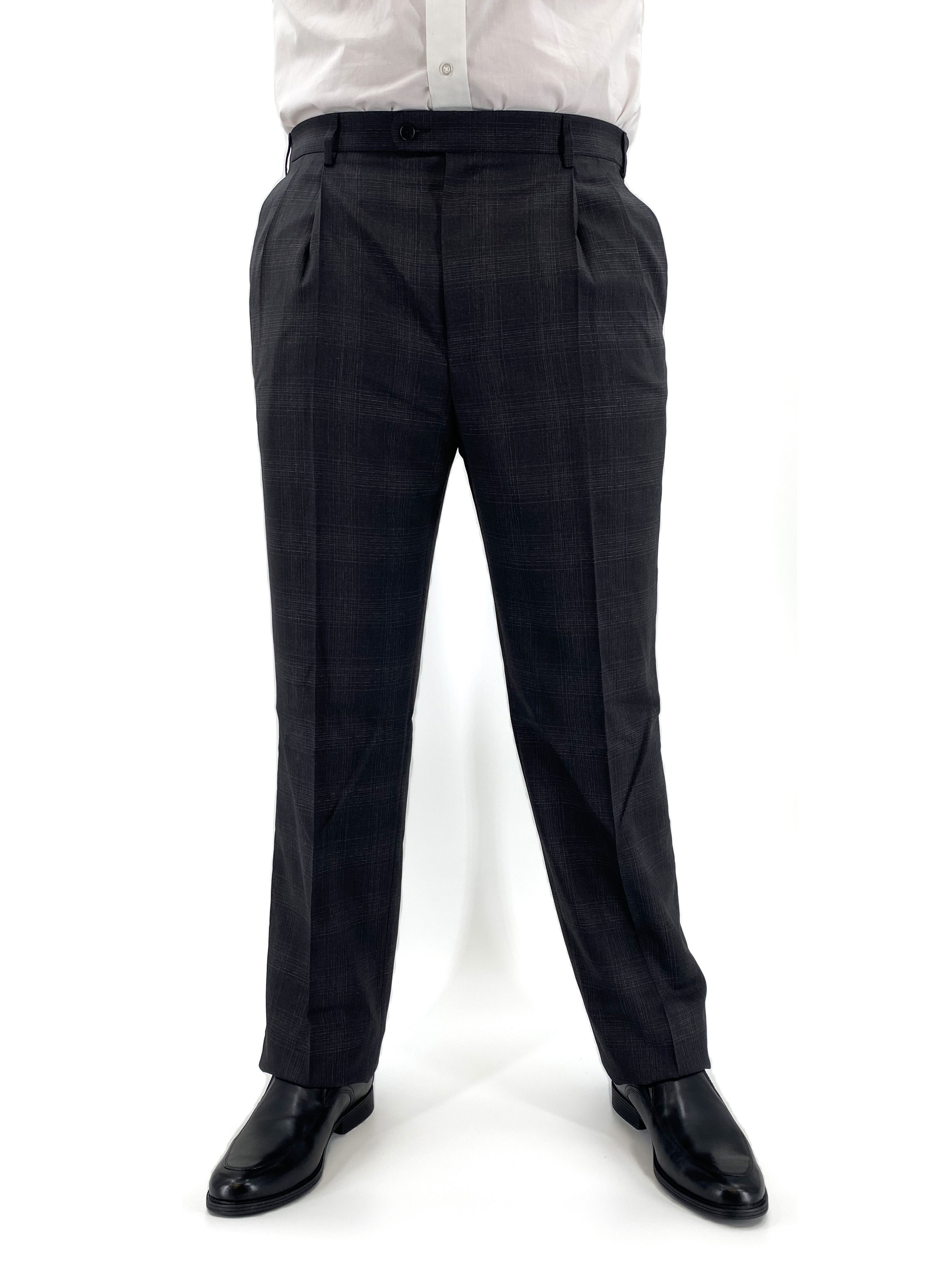 ASOS DESIGN tapered smart trousers in black window pane check | ASOS