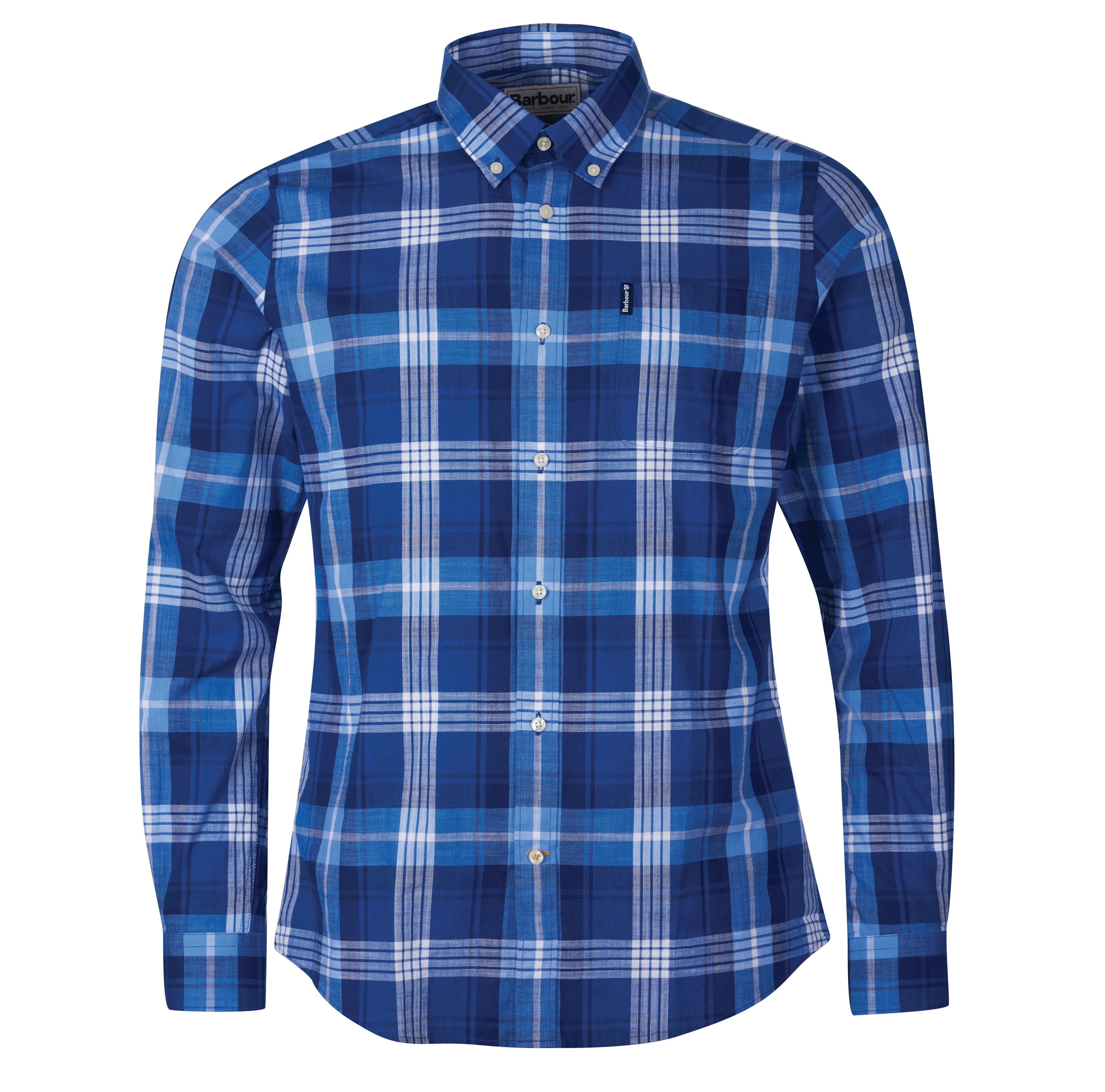 Barbour Highland Check 37 Tailored Shirt in Blue by Barbour