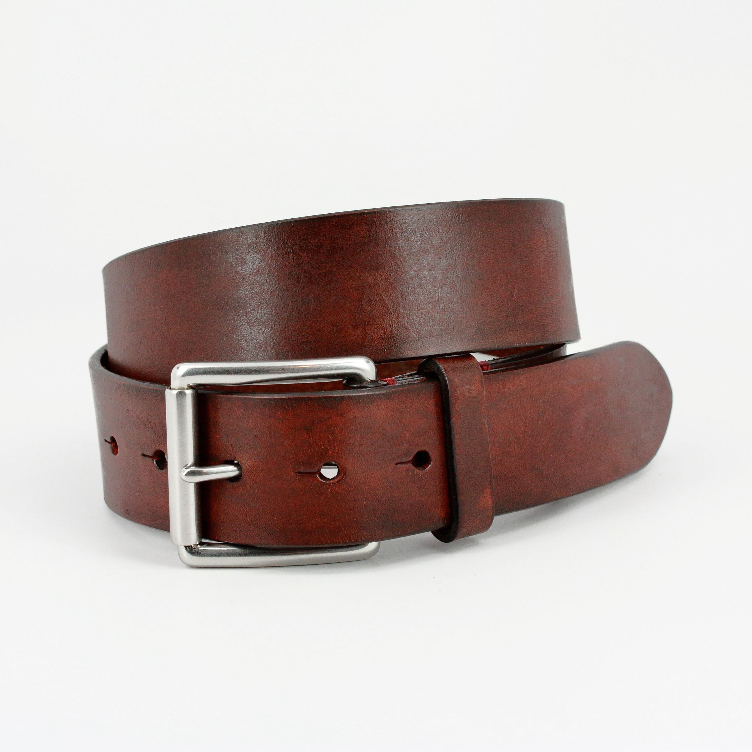 Hand Burnished Bridle Leather in Brown by Torino Leather Co. - Hansen's  Clothing