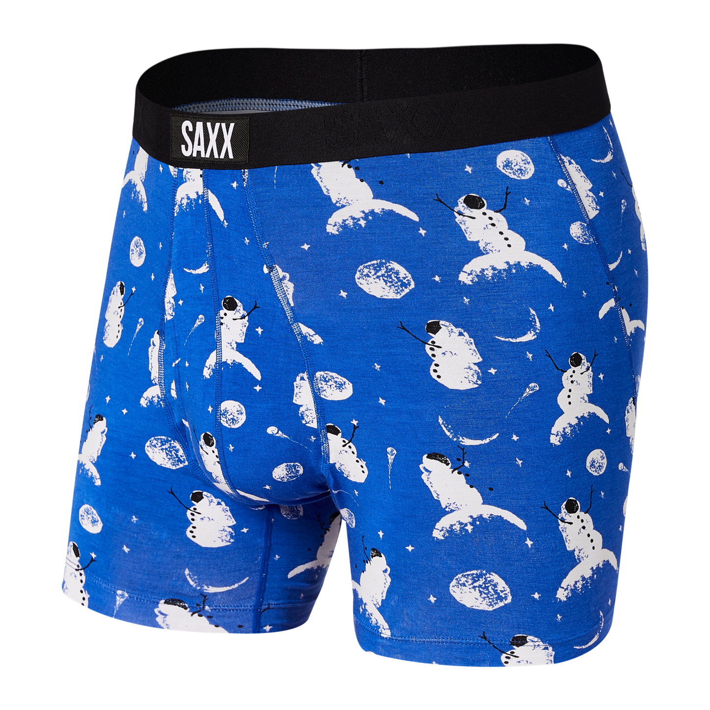Ultra Boxer Brief in Peak Blue Astro Snowman by Saxx Underwear Co