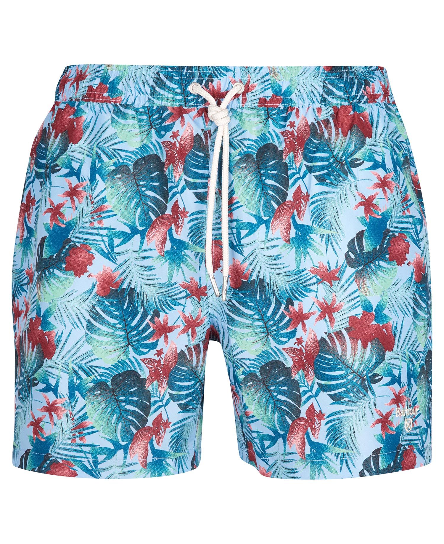 Floral hawaiian deals swim trunks