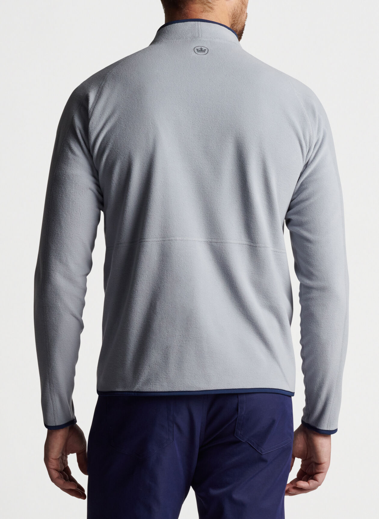 Thermal Flow Microfleece Half-Zip in Gale Grey by Peter Millar