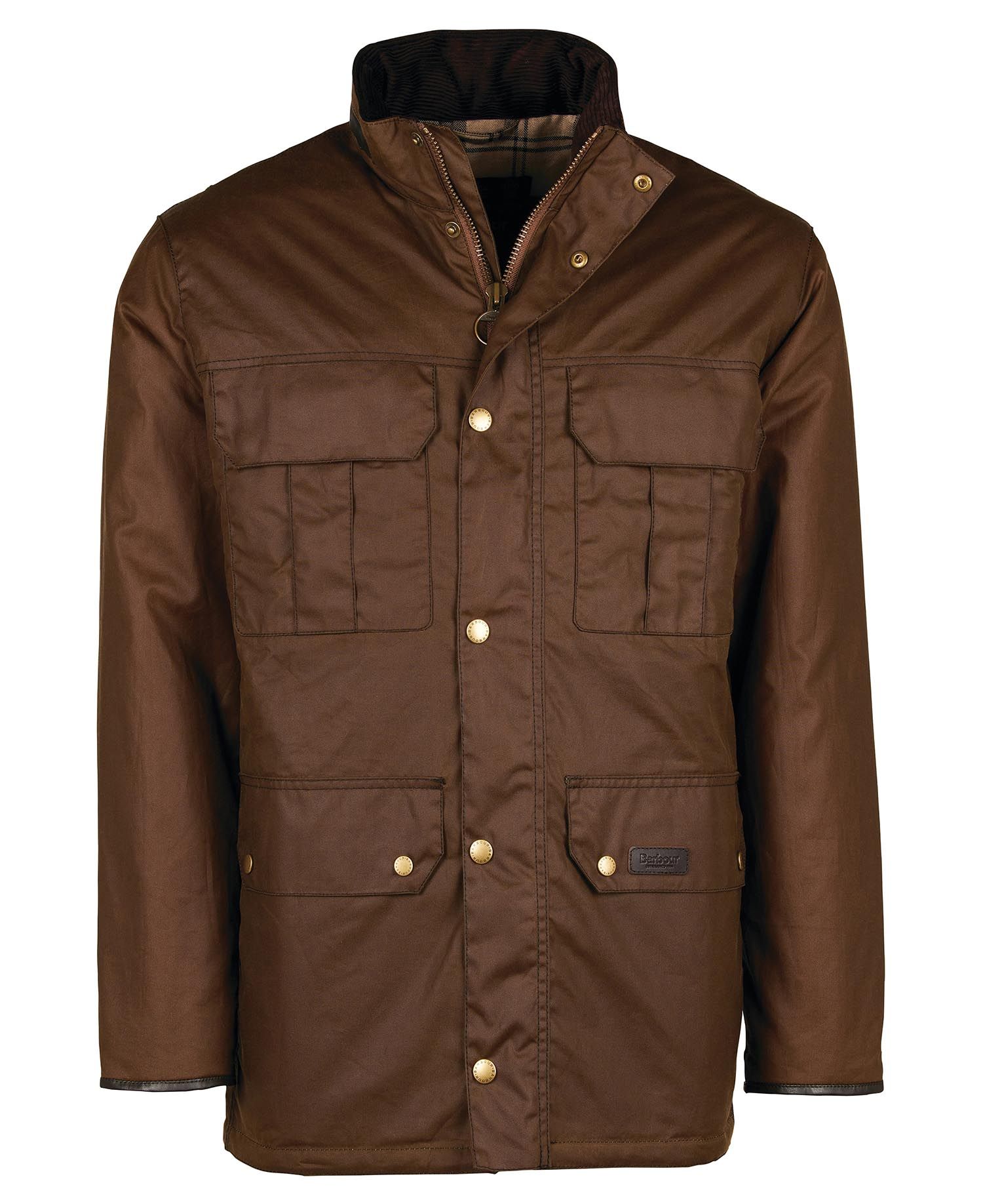 Malcolm Wax Jacket in Brown Barbour - Hansen's Clothing