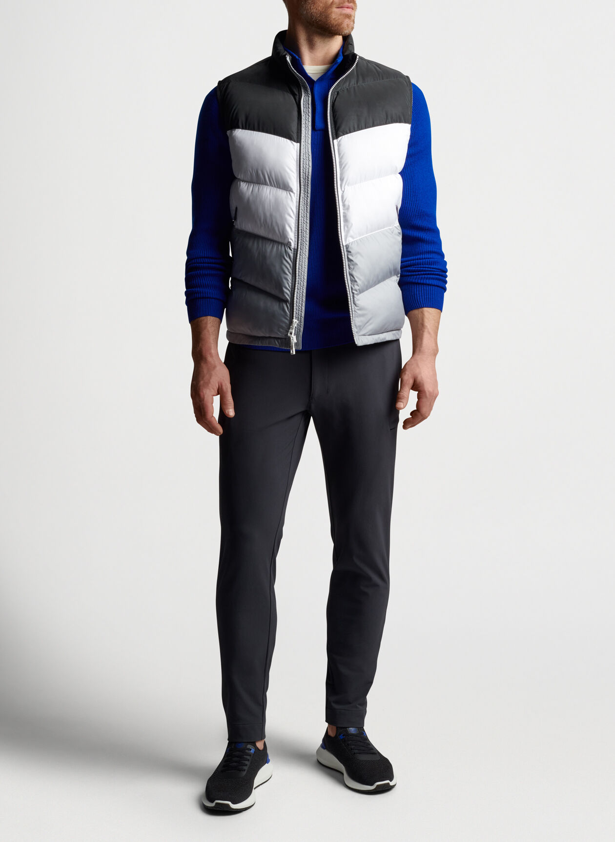 Après Ski Vest in Black Reflective by Peter Millar - Hansen's Clothing