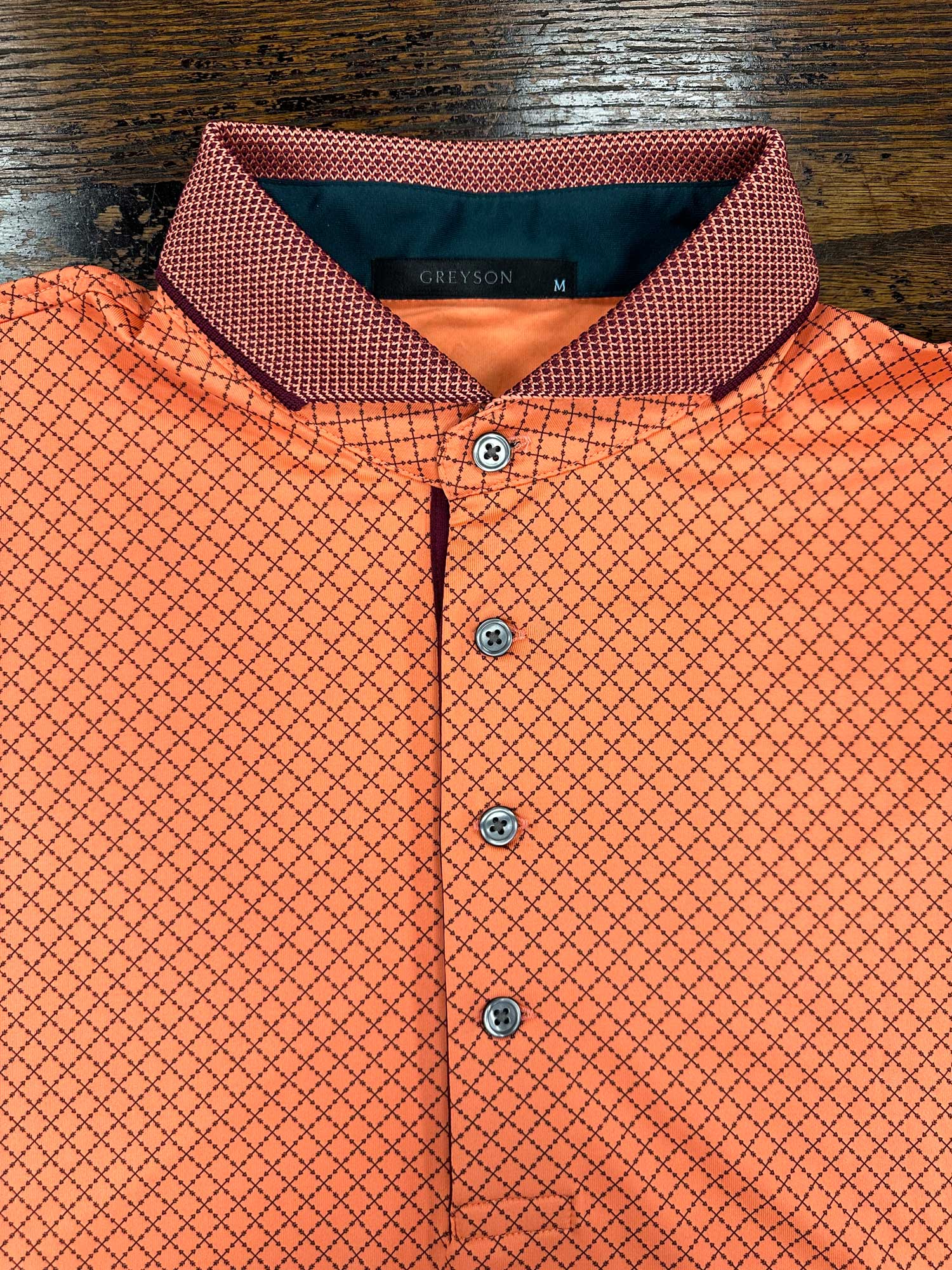 Crossed Arrows Polo in Hawkeye by Greyson - Hansen's Clothing