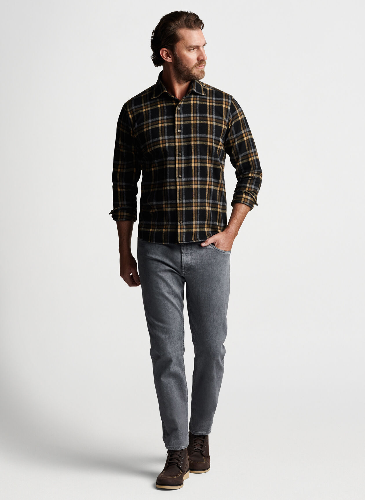 Peter Millar Crown Crafted Japanese Selvedge Sport Shirt