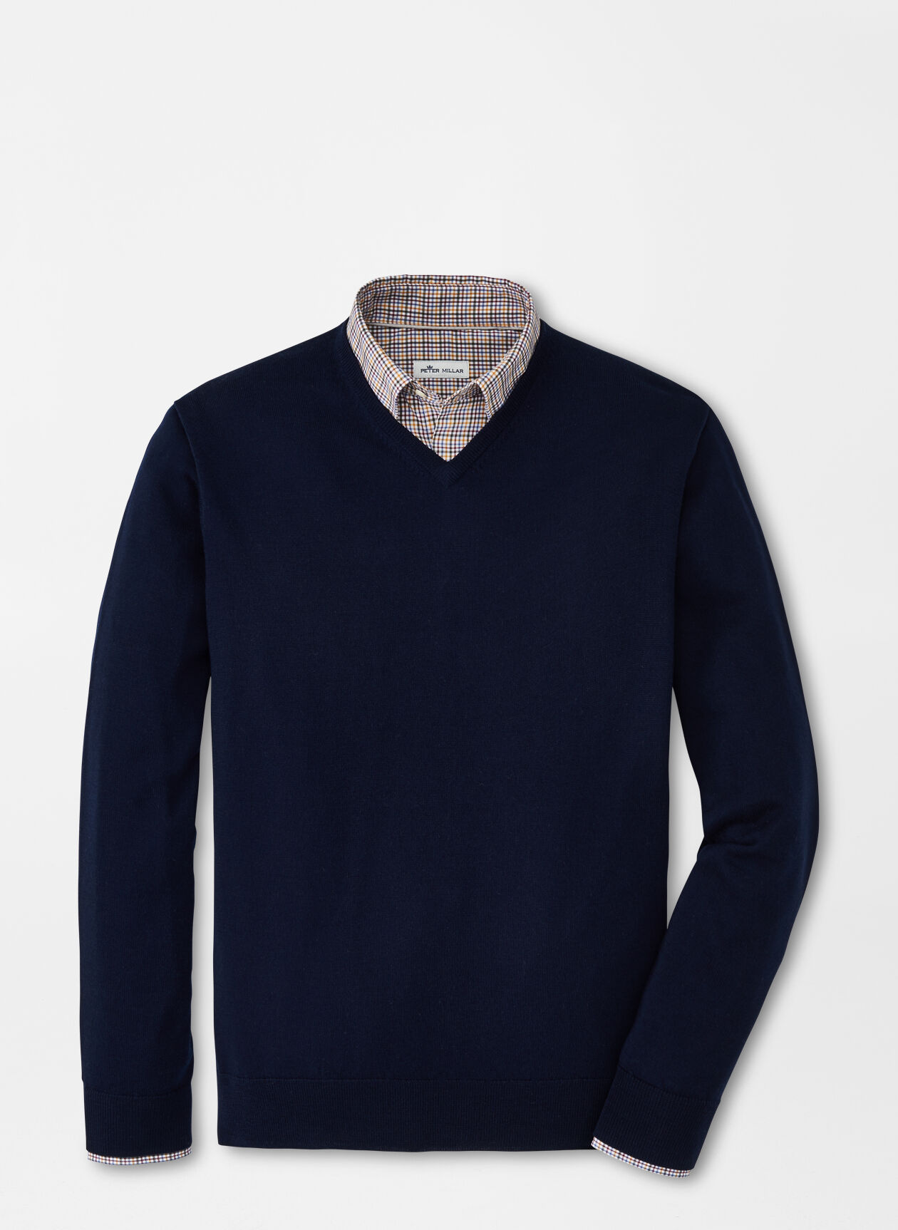 Autumn Crest V-Neck in Navy by Peter Millar - Hansen's Clothing