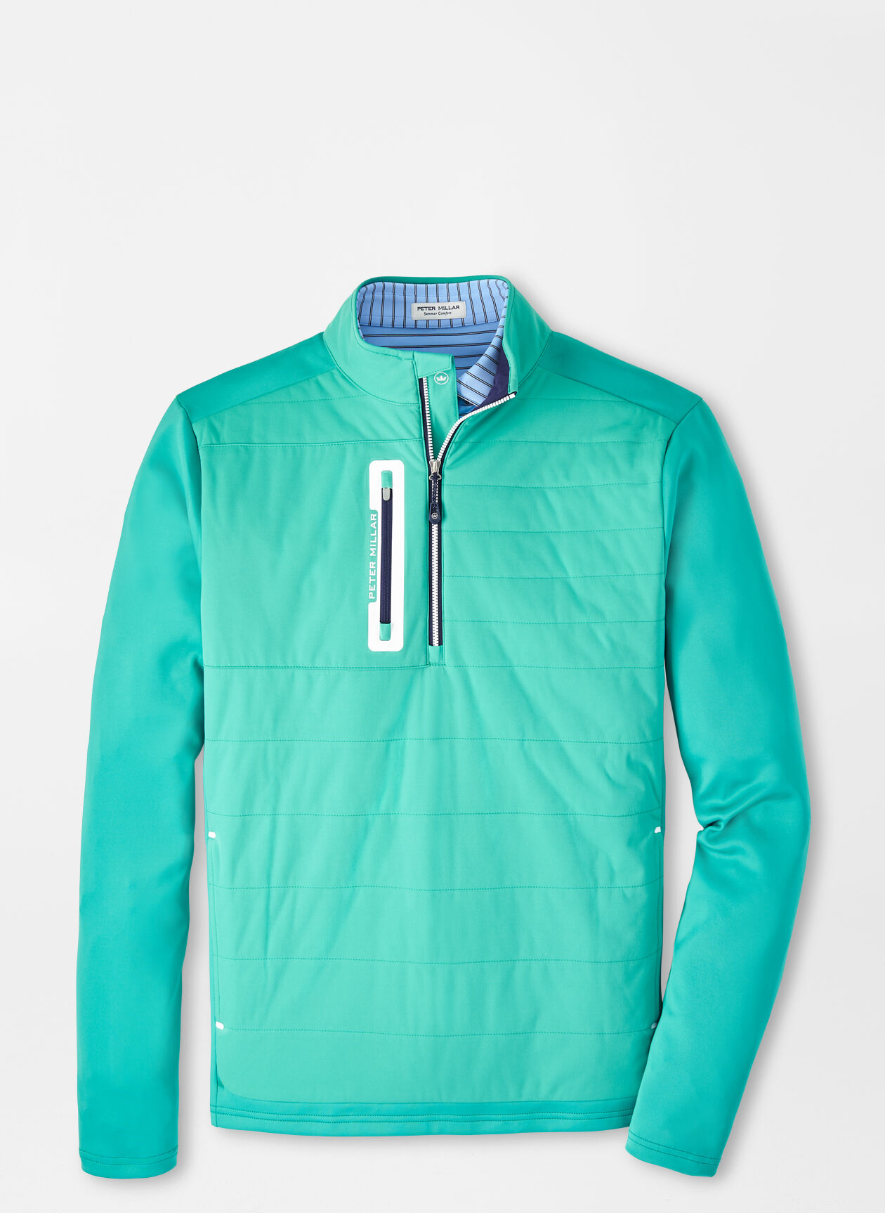 Weld Elite Hybrid Half-Zip in Billiard by Peter Millar - Hansen's