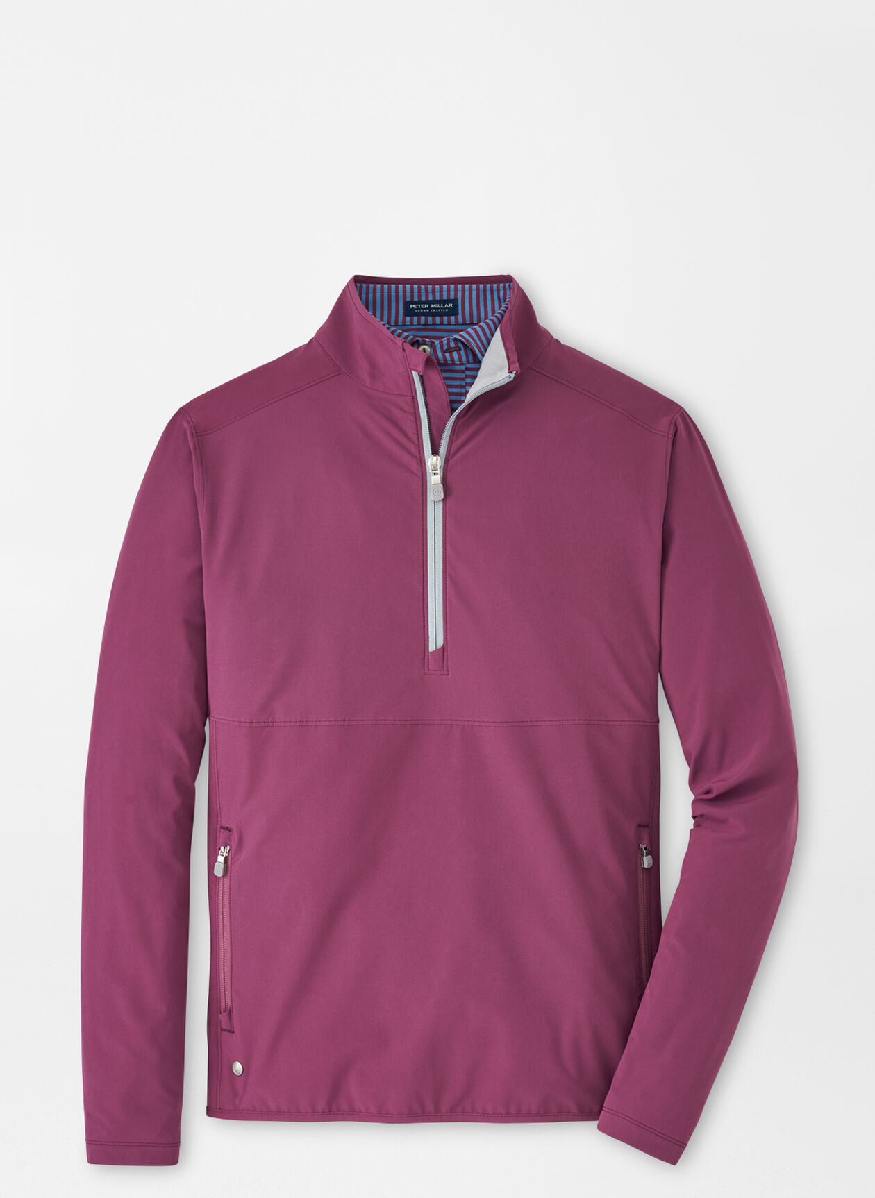 Flex Adapt Half-Zip in Merlot by Peter Millar - Hansen's Clothing