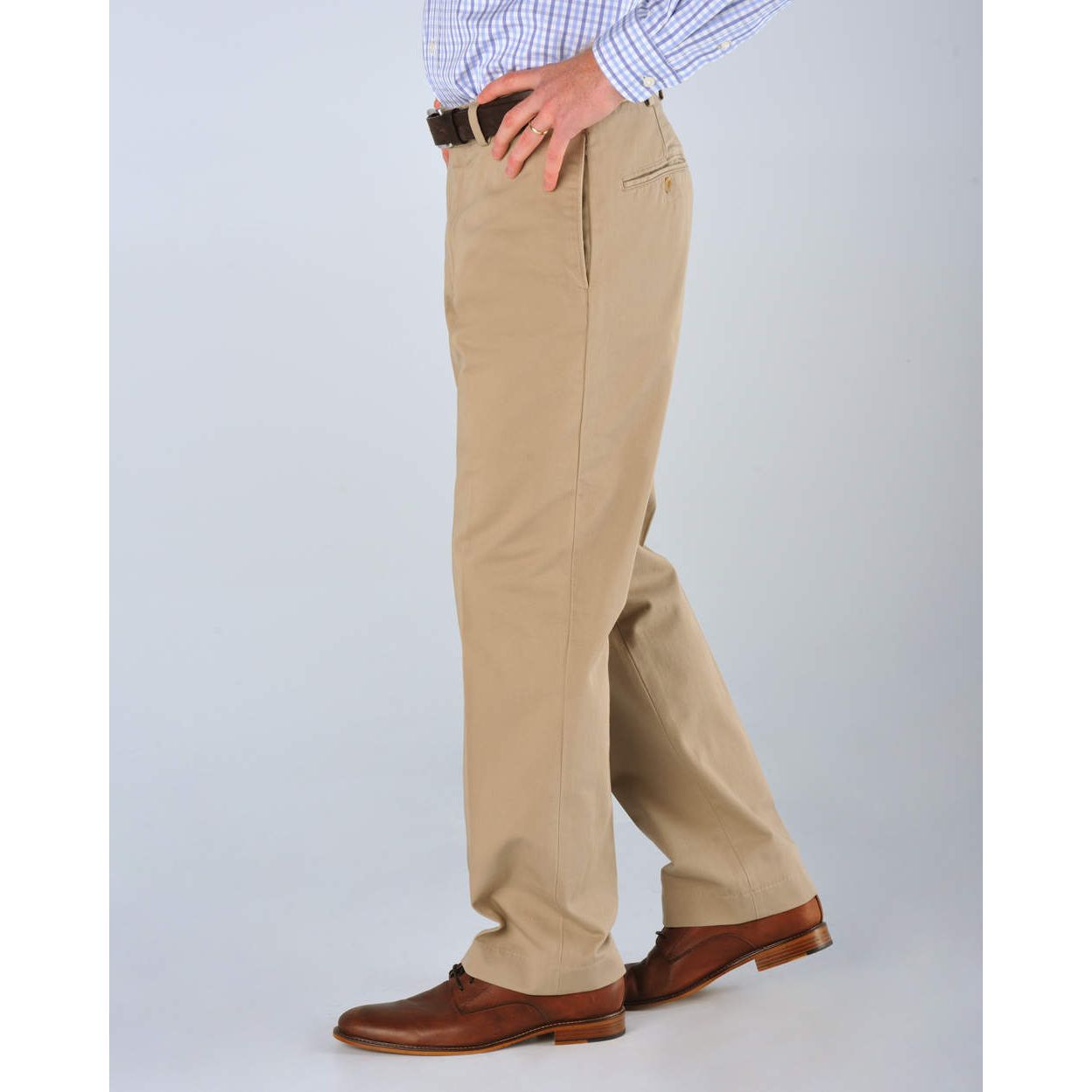 Original Twill Pant - Model M2 Standard Fit Plain Front in Khaki Size 40x30  by Bills Khakis - Hansen's Clothing