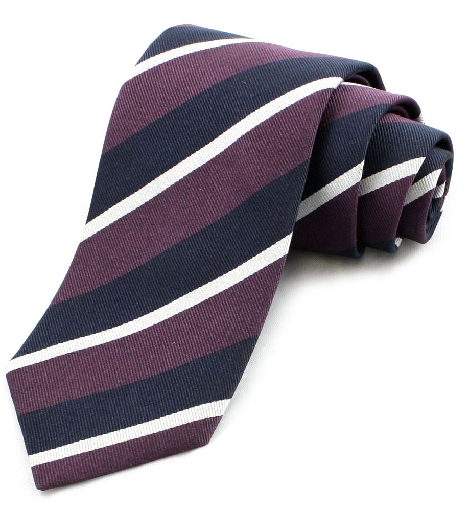 Knotting Club Striped Silk Regimental Tie