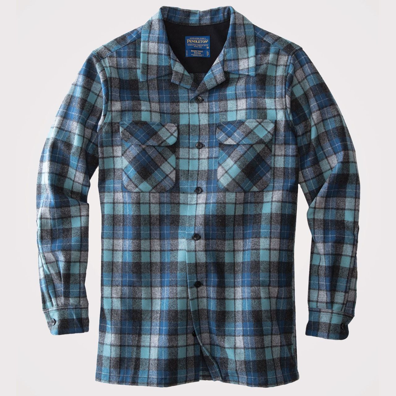 Blue Original Surf Plaid Board Shirt by Pendleton - Hansen's