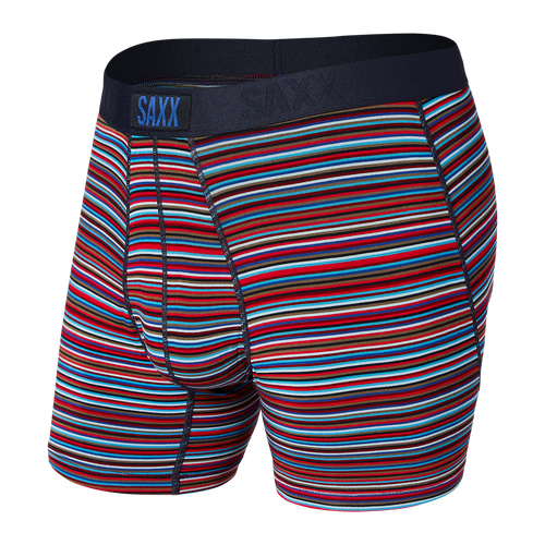 Vibe Super Soft Jersey Boxer Brief in Blue Vibrant Stripe by SAXX Underwear  Co. - Hansen's Clothing