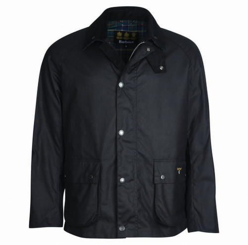 Crested Strathyre Wax Jacket in Navy by Barbour - Hansen's Clothing