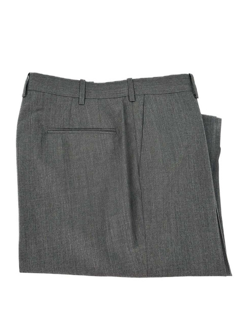 Troy Flat Front 120's Worsted Wool Gabardine Trouser in Grey by Corbin ...