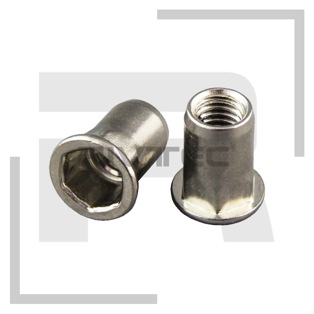 Stainless Large Flange HEX Rivet Nuts | IN94102