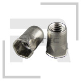 Stainless Low Profile Hexagon Rivet Nuts | IN39102