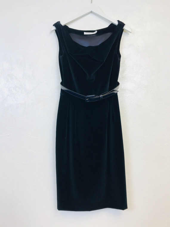 Christian Dior Velvet Dress, Pre Owned Designer