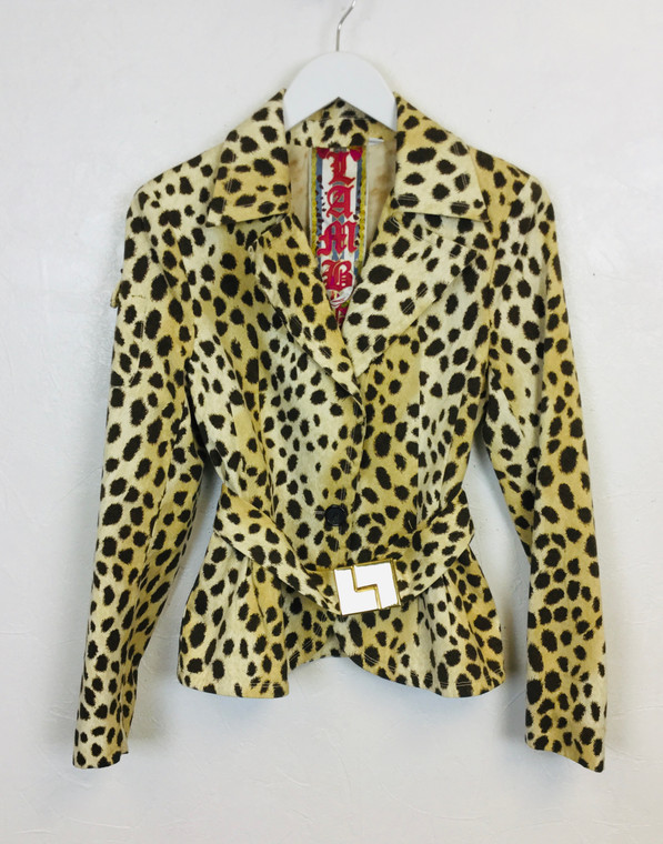 LAMB Leopard Print Jacket, Pre Owned Designer