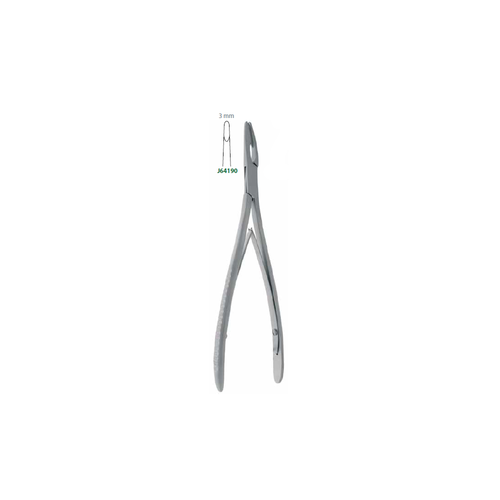 PINCE GOUGE LEMPERT DROITE L:190MM 3MM